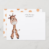 A BigThank You Giraffeカード サンキューカード (正面/裏面)