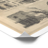 A Birds-Eye View Sacramento, 1857ポスター ポスター (角)