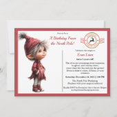 A Birthday From the North Pole | Whimsical Elf  招待状 (正面)
