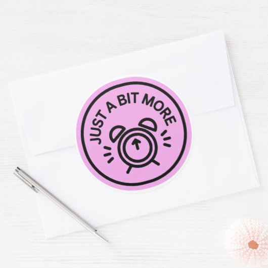 A Bit More Work is necessary Badge ラウンドシール (封筒)