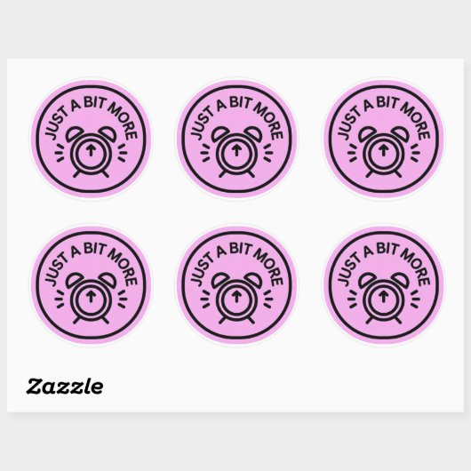 A Bit More Work is necessary Badge ラウンドシール (シート)