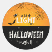 A Bit of Light for Halloween Night - Stickers ラウンドシール (正面)