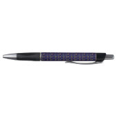 A black and silver pen with a decorative purple  ボールペン (底)
