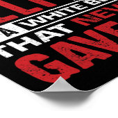 A Black Belt Is A White Belt Who Never Gave Up  ポスター (角)