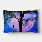 A Black Cat on a Wire Full Moon Name アクセサリーポーチ (裏面)