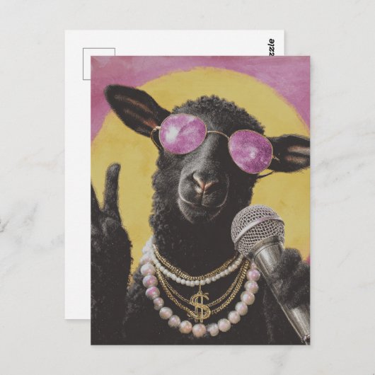 A Black Sheep Singer ポストカード (正面/裏面)