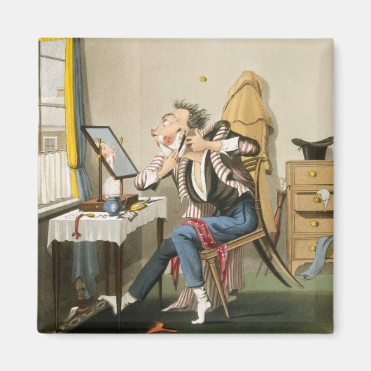 A Blank Razor, pub.狩り, 1827 （色付きエッチン） マグネット (正面)