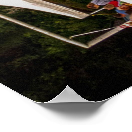 A blue 1959 Cadillac Eldorado Biarritz ポスター (角)