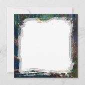 A Blue and Gold Owl Blank カード (裏面)