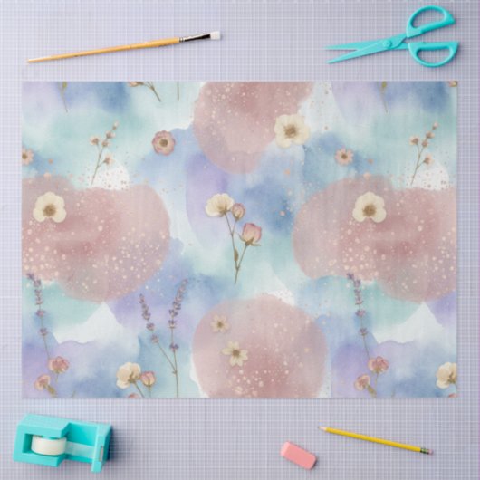 A Blue and Pink Easter Series Design #6 薄葉紙 (クラフト)