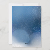 A blue elegant birthday card with white balloons シーズンカード (裏面)