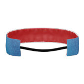 A blue headband with a subtle dotted pattern アスレチックヘッドバンド (裏面)