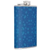 A blue hip flask with a silver cap  フラスク (右)
