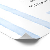 A Blue Jean Baby Diaper Raffle sign ポスター (角)