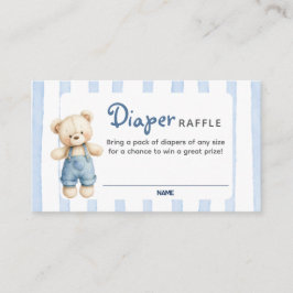 A Blue Jean Baby Shower Diaper Raffle Card エンクロージャーカード