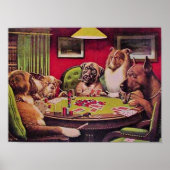 A Bold Bluff, Dogs Playing Poker, ポスター (正面)