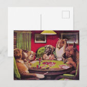 A Bold Bluff, Dogs Playing Poker, ポストカード (正面/裏面)