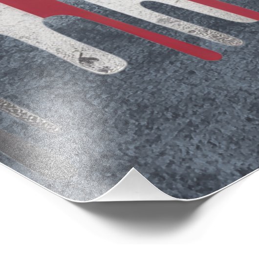 A bold, distressed illustration of an eagle フォトプリント (角)