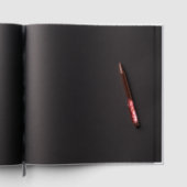 A bold,  illustration of an American symbol ゲストブック (内側)