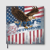 A bold,  illustration of an American symbol ゲストブック (正面)