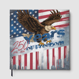 A bold,  illustration of an American symbol ゲストブック