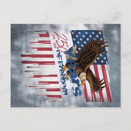 A bold illustration of an American symbol ポストカード (正面)