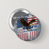 A bold illustration of an American symbol 缶バッジ (正面&裏面)