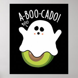 A-boo-cadoアボカドおもしろいパンダークBG ポスター