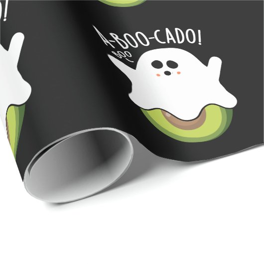 A-boo-cadoアボカドおもしろいプンダークBG ラッピングペーパー (ロールコーナー)