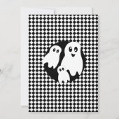 A BOO - HEALYベビーがハロウィーンシャワーを咲かせている 招待状 (裏面)