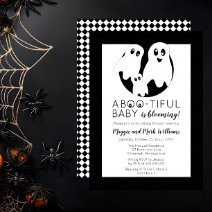 A BOO - HEALYベビーがハロウィーンシャワーを咲かせている 招待状