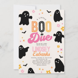 A Boo is Due Baby Shower招待状 招待状