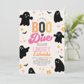 A Boo is Due Baby Shower招待状 招待状 (スタンド正面)