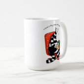 A Book A 保 Day Reality遠くに- Cat 読 Art コーヒーマグカップ (正面右)