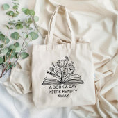 A Book a Day Reality保の遠くにデザイン トートバッグ