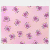 A Book A Day Reality保遠くに – 可愛い本好き フリースブランケット (正面(横))