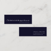 A Book is a Dream | Modern Blue Bookmark Design スキニー名刺 (正面/裏面)