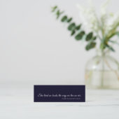 A Book is a Dream | Modern Blue Bookmark Design スキニー名刺 (スタンド正面)