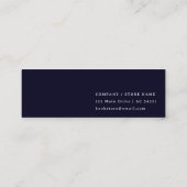 A Book is a Dream | Modern Blue Bookmark Design スキニー名刺 (裏面)