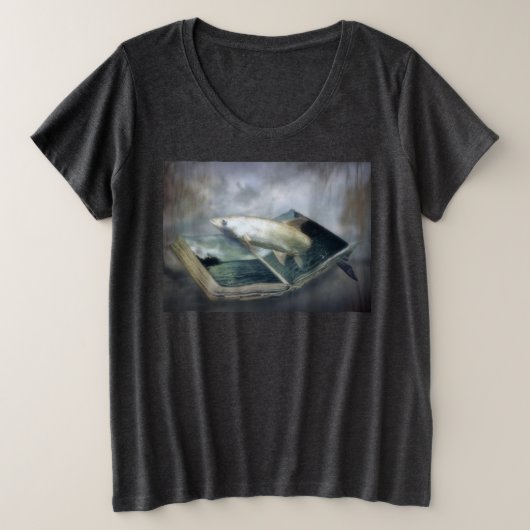 A book of water プラスサイズTシャツ (デザイン正面)