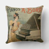 「A. Bord Pianos、パリ」のための広告(色 クッション (裏面)
