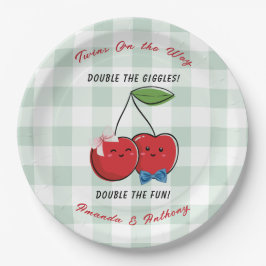 A Boy and Girl Twins Baby Shower  ペーパープレート