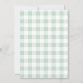 A Boy and Girl Twins Baby Shower Flat Card 招待状 (裏面)