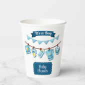 A Boy Baby Showerの紙 紙コップ (裏面)