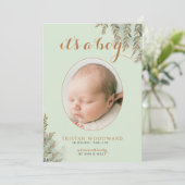 A Boy Photo Sage Coa Boy Birth Announcement (スタンド正面)