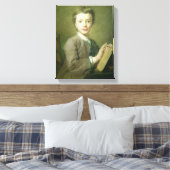 A Boy with a Book, c.1740 キャンバスプリント (インサイチュ (寝室))