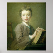 A Boy with a Book, c.1740 ポスター (正面)