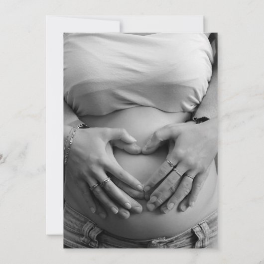 A Boy Woodland Paradiseの男の赤ちゃん 招待状 (裏面)