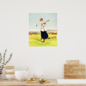 A Braw "ブラッシー" -ヴィンテージゴルフアートプリント ポスター (キッチン)