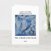 A Break in the Clouds Greeting Card カード (裏面)